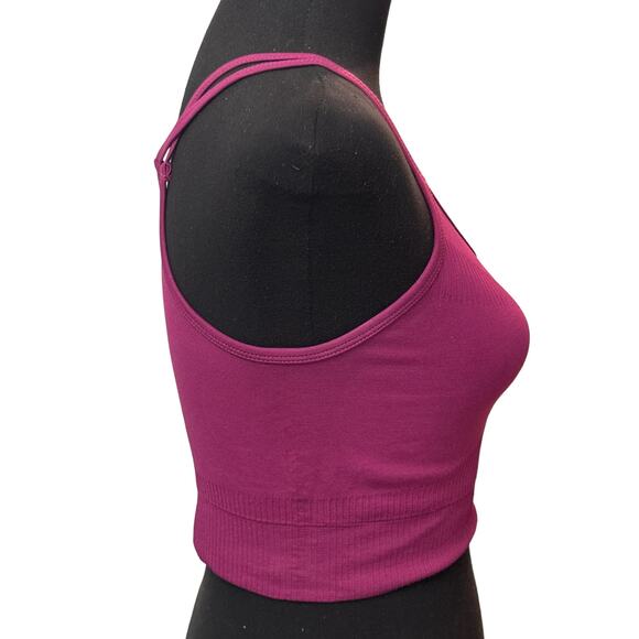 New ~ ZELLA ~ One Shoulder Seamless Sports Bra Size M - Picture 4 of 6